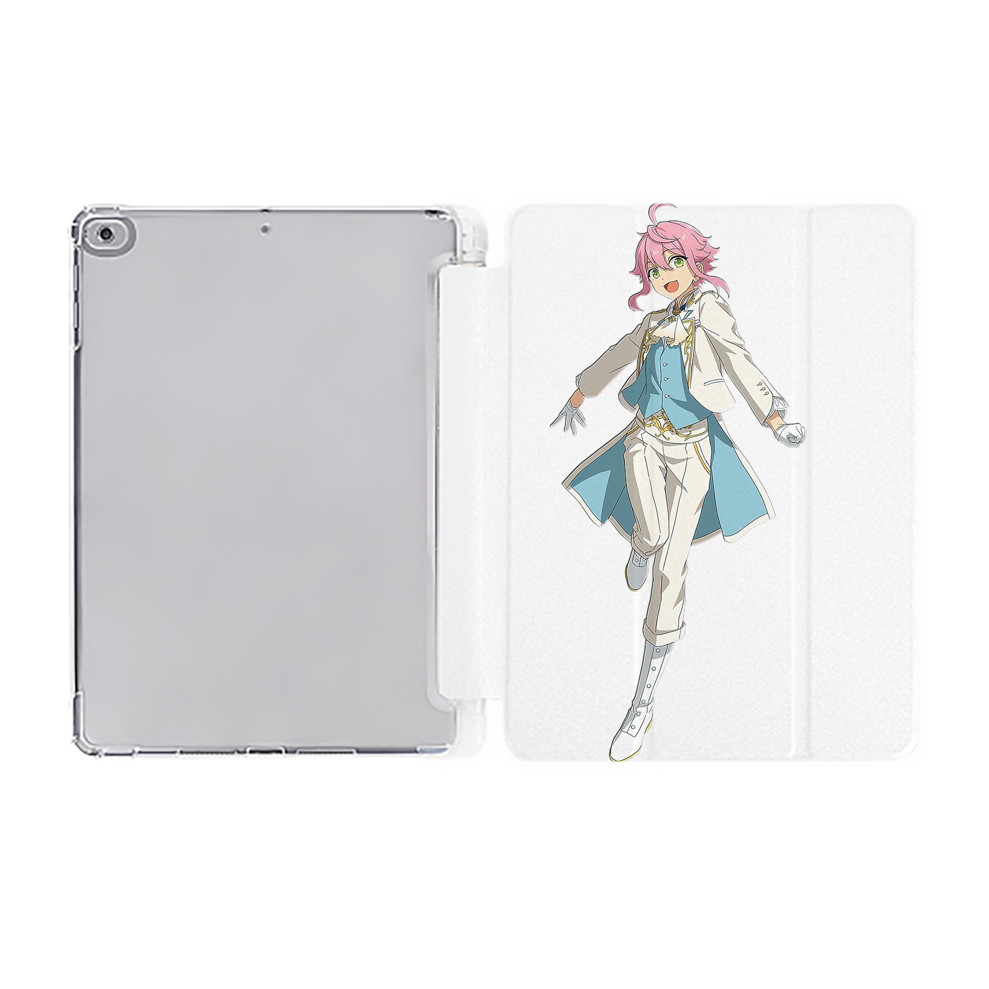 （画像用） あんさんぶるスターズ! Ensemble Stars IPad ケース ペン収納付き 三つ折りスタンド PUレザー×シリコン 対応機種9.5/10.5/10.9インチ